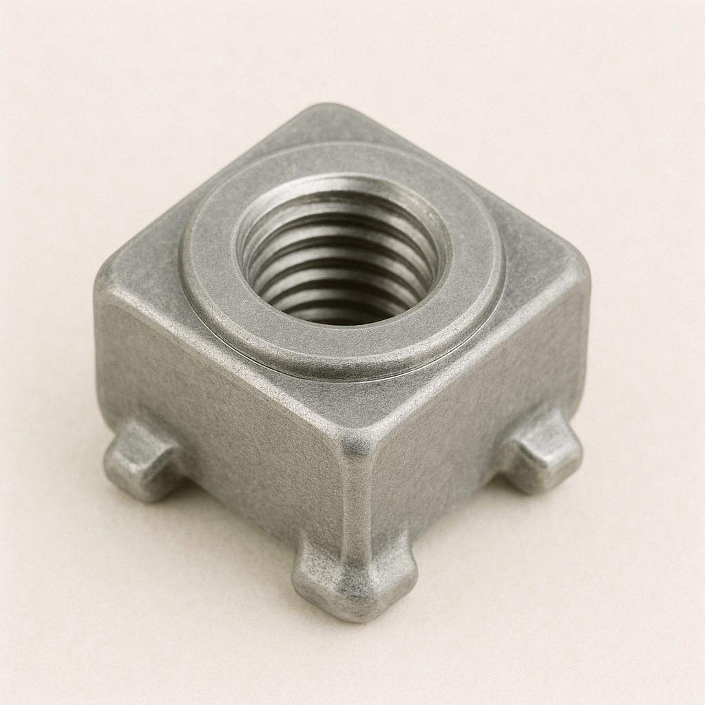 écrou à souder carrée en inox A2 écrou à souder en inox A2