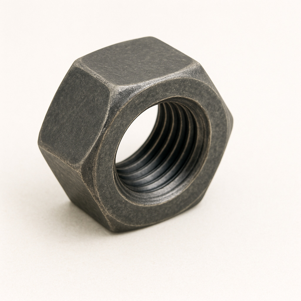 écrou hexagonal en acier brut