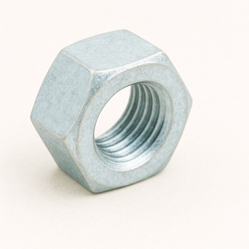 écrou hexagonal en acier zingué
